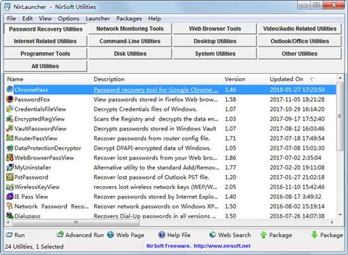 NirLauncher(NirSoft软件管理) V1.23.48 绿色安装版