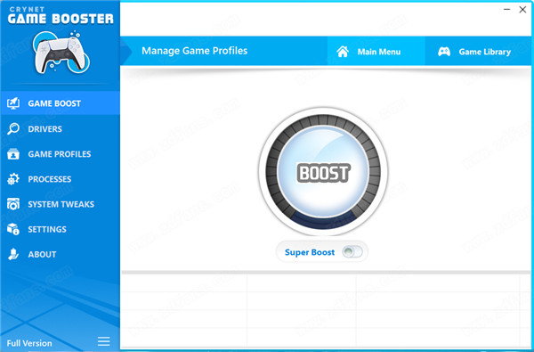 Crynet Game Booster(游戏增强器) V1.0.0 中文免费版