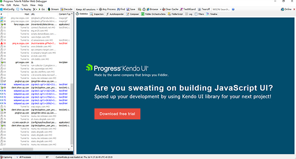 Fiddler(HTTP抓包工具) V5.0.20204.45441 汉化版