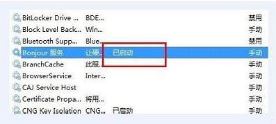 Win10系统Bonjour关闭了怎么办?Win10系统Bonjour关闭了解决方法