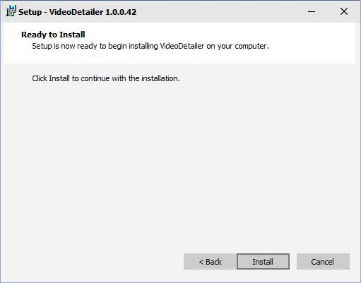 VideoDetailer V1.0.0.42 英文安装版