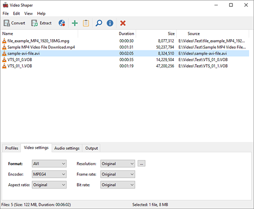 Video Shaper(视频格式转换) V5.7 官方最新版
