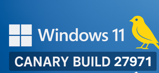 微软Win11 Canary 预览版 27971 来了！附完整的更新日志